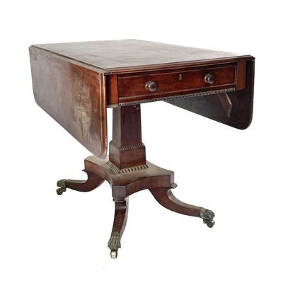 Lot 1938 - A Regency mahogany Pembroke table, fitted with...