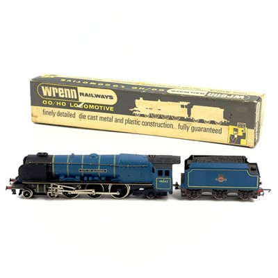 Lot 646 - WRENN - Blue Liveried 46242 "City of Glasgow" 4-6-2 boxed 00 Gauge locomotive & tender.