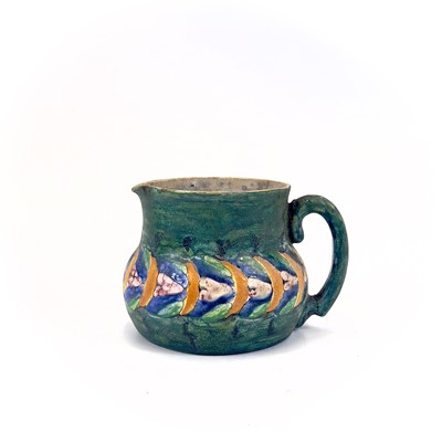 Lot 406 - Ella Napper, Lamorna, A painted pottery jug.