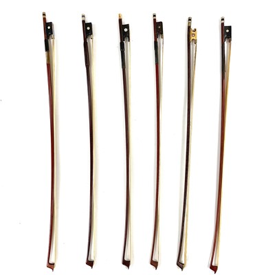 Lot 292B - Six good quality violin bows including an 'Alfons Riedl'