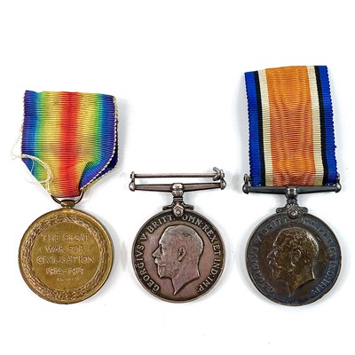 Lot 323 - First World War Medals (x3).