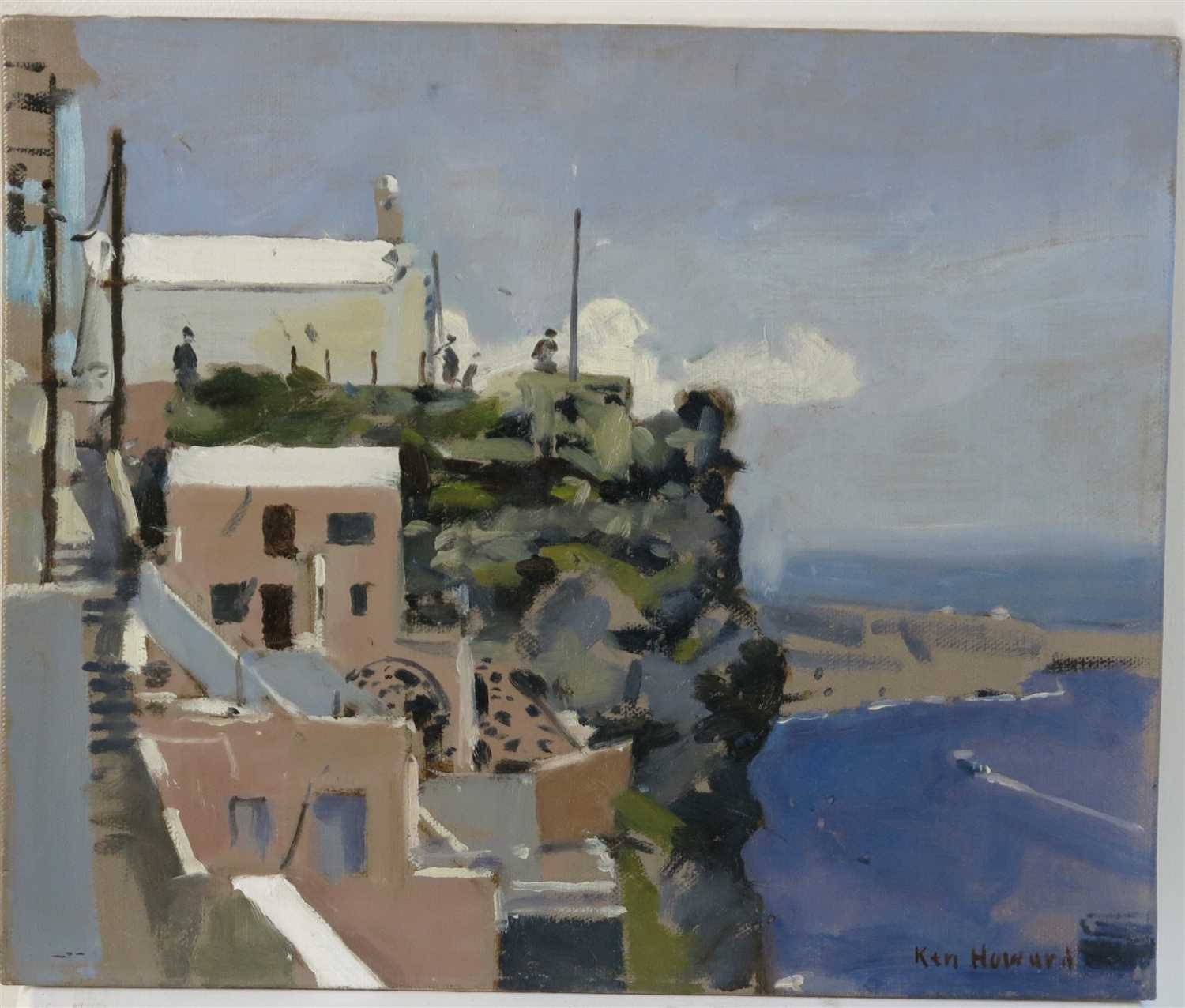 Lot 549 - Ken HOWARD (b.1932) Above the Harbour,...