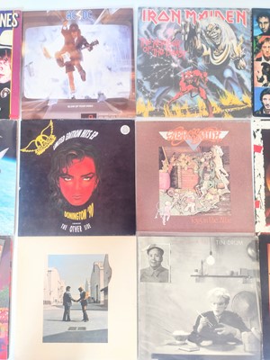 Lot 235 - SHAM 69 signed album with fourteen ROCK and NEW WAVE 12" albums.