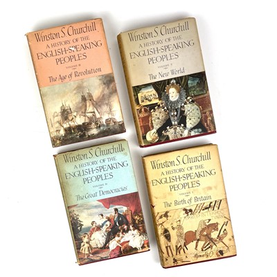 Lot 220 - WINSTON CHURCHILL. 'A History of the English Speaking Peoples'.