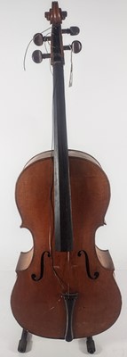 Lot 254 - A cello and bow.