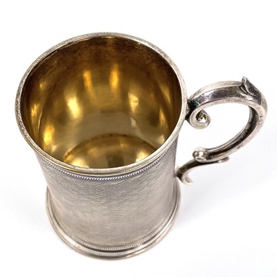 Lot 17 - A Victorian silver Christening mug by William Horton.