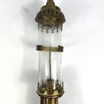 Lot 670 - Transport - GWR Railway Carriage Candle Lamps