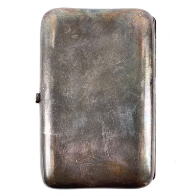 Lot 52 - An Edwardian silver cigar case.