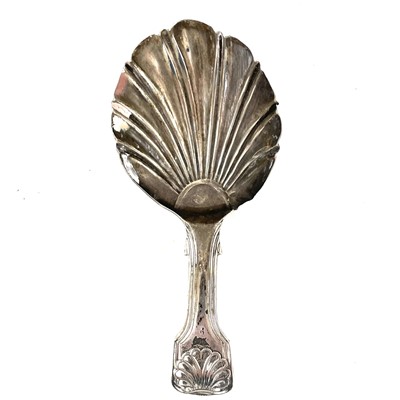 Lot 117 - A George III silver caddy spoon by George Knight.