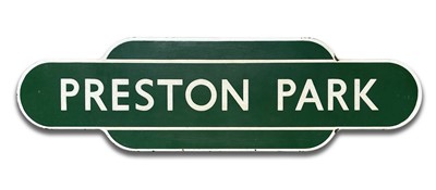 Lot 664 - Transport - Railwayana - BR Southern Region Totem Station Sign "Preston Park"