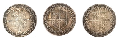 Lot 279 - Great Britain Elizabeth I 1562 Milled Silver 6d (x3).