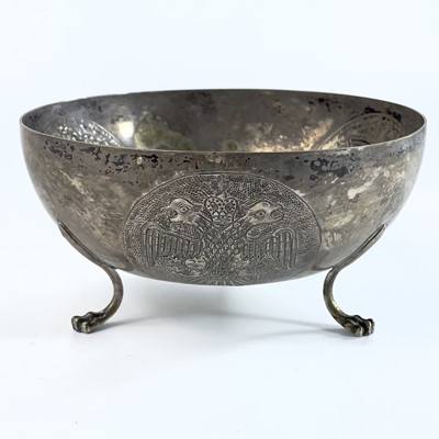 Lot 35 - A Cypriot 800 silver bowl  stamped SOPHOCLIDES.