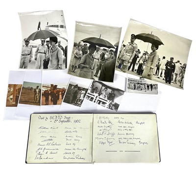 Lot 161 - A Royal Air Force Chieng Mai, Thailand visitors signature book.