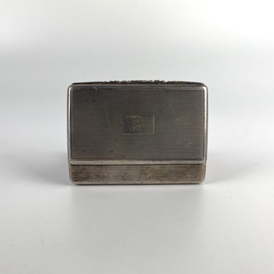 Lot 63 - A modern silver George III style snuff or tobacco box by Mappin & Webb.