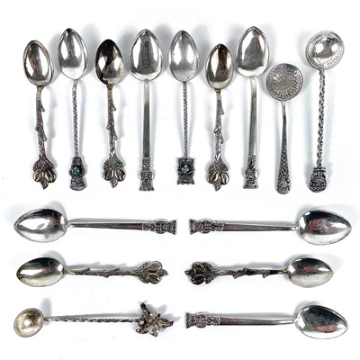 Lot 95 - A collection of South American .800, .900 and 925 silver tea and coffee spoons.