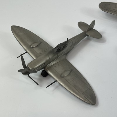 Lot 771 - Pewter Aircraft Frankilin Mint? (x14).