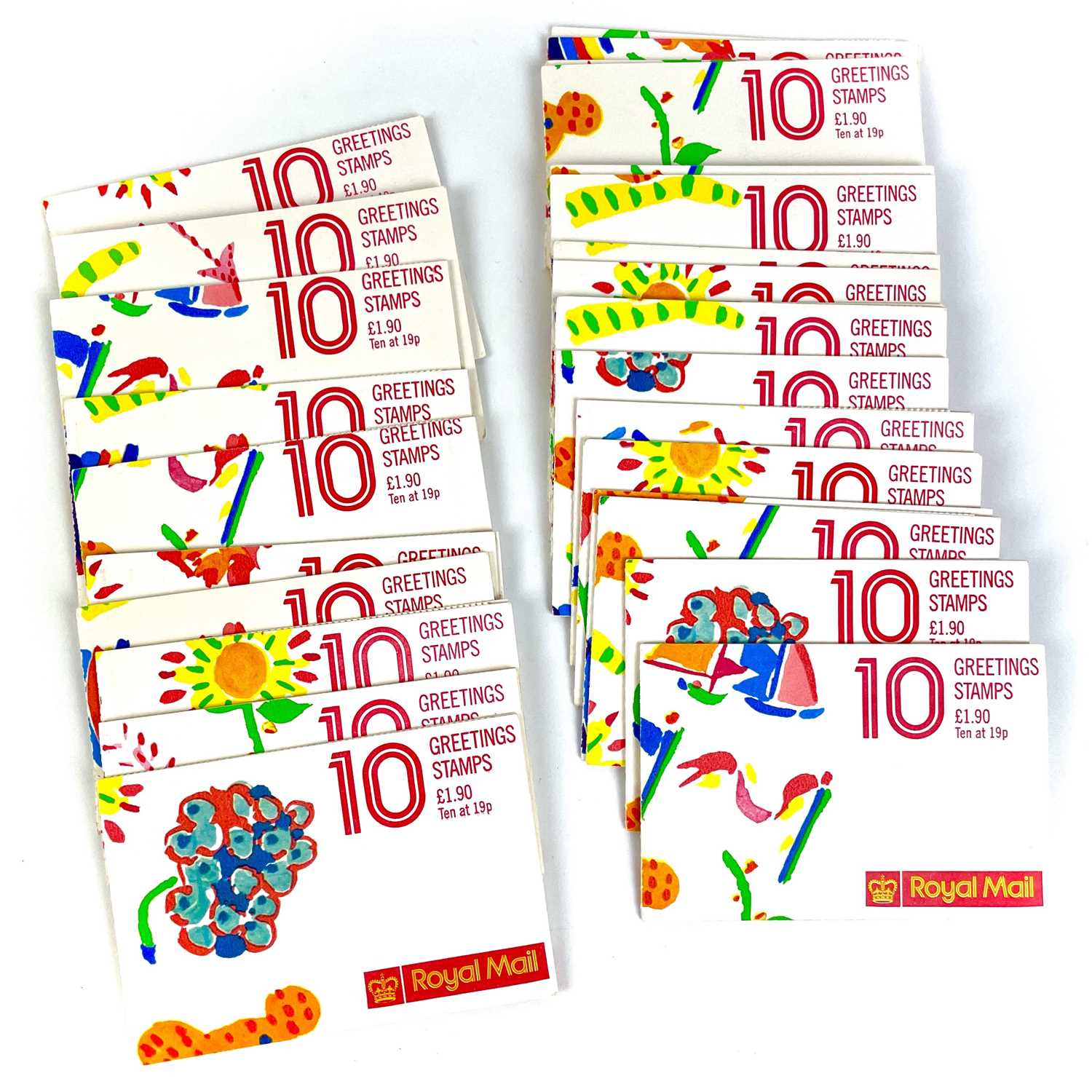 Lot 512 - G.B. 1989 Greetings Booklets (FYI) x27.