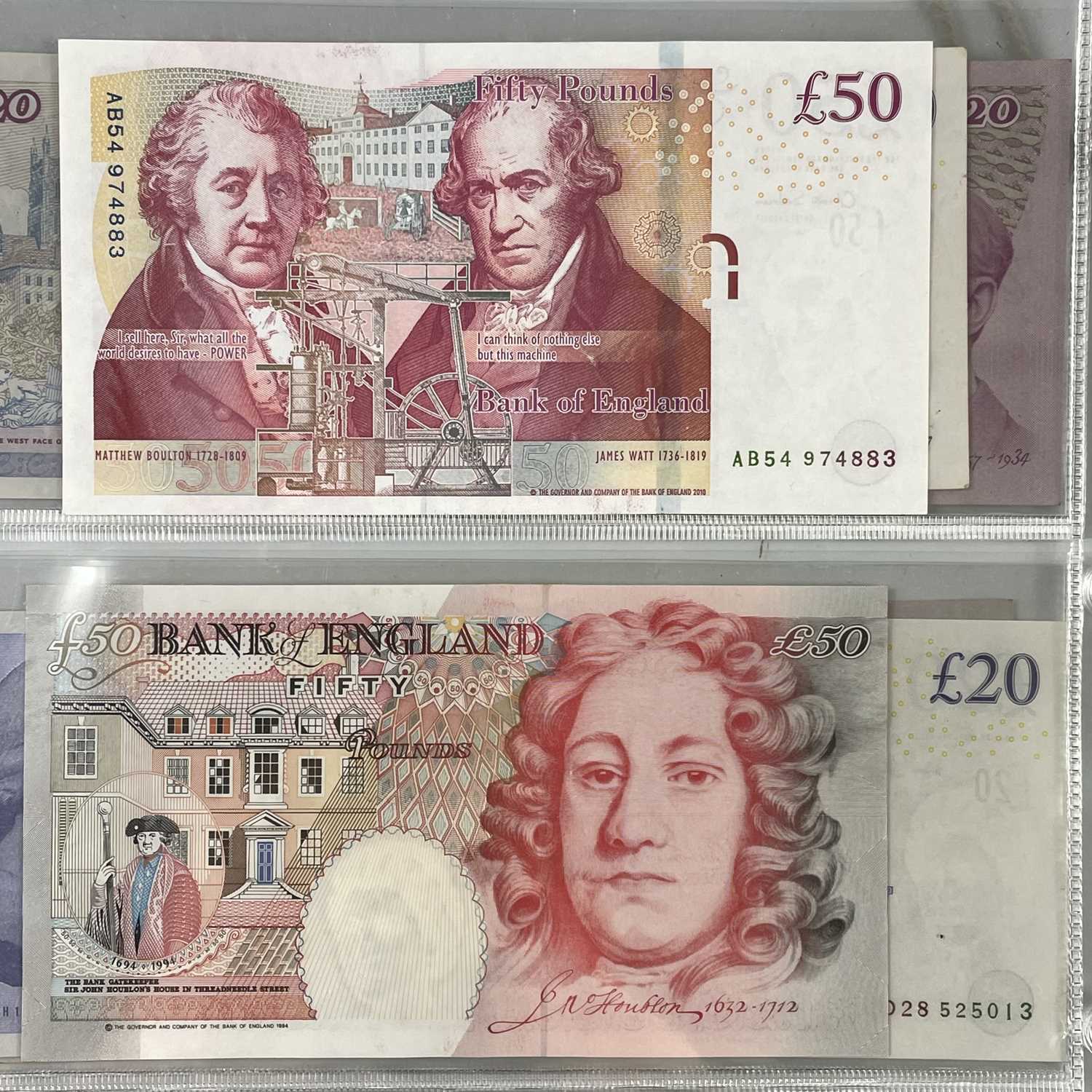 Gip Bank Notes Lot 286 - G.B. Banknotes 1970s Onwards