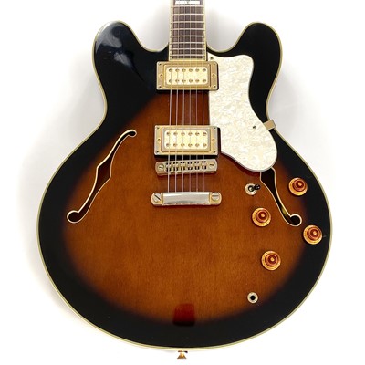 Lot 350 - A 1984-1994 Epiphone by Gibson Sheraton electric guitar.