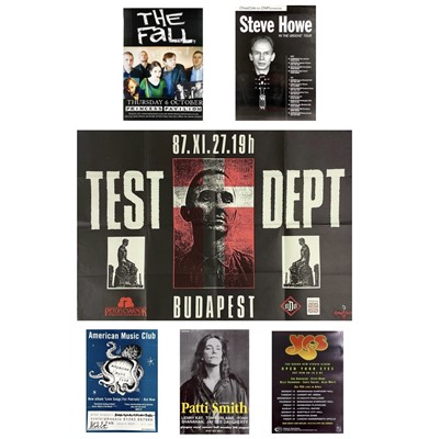 Lot 307 - Test Dept concert poster, with five others.