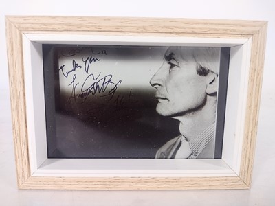 Lot 330 - Signed Charlie Watts photograph.