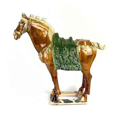 Lot 109 - A large Chinese Tang style model of a horse.