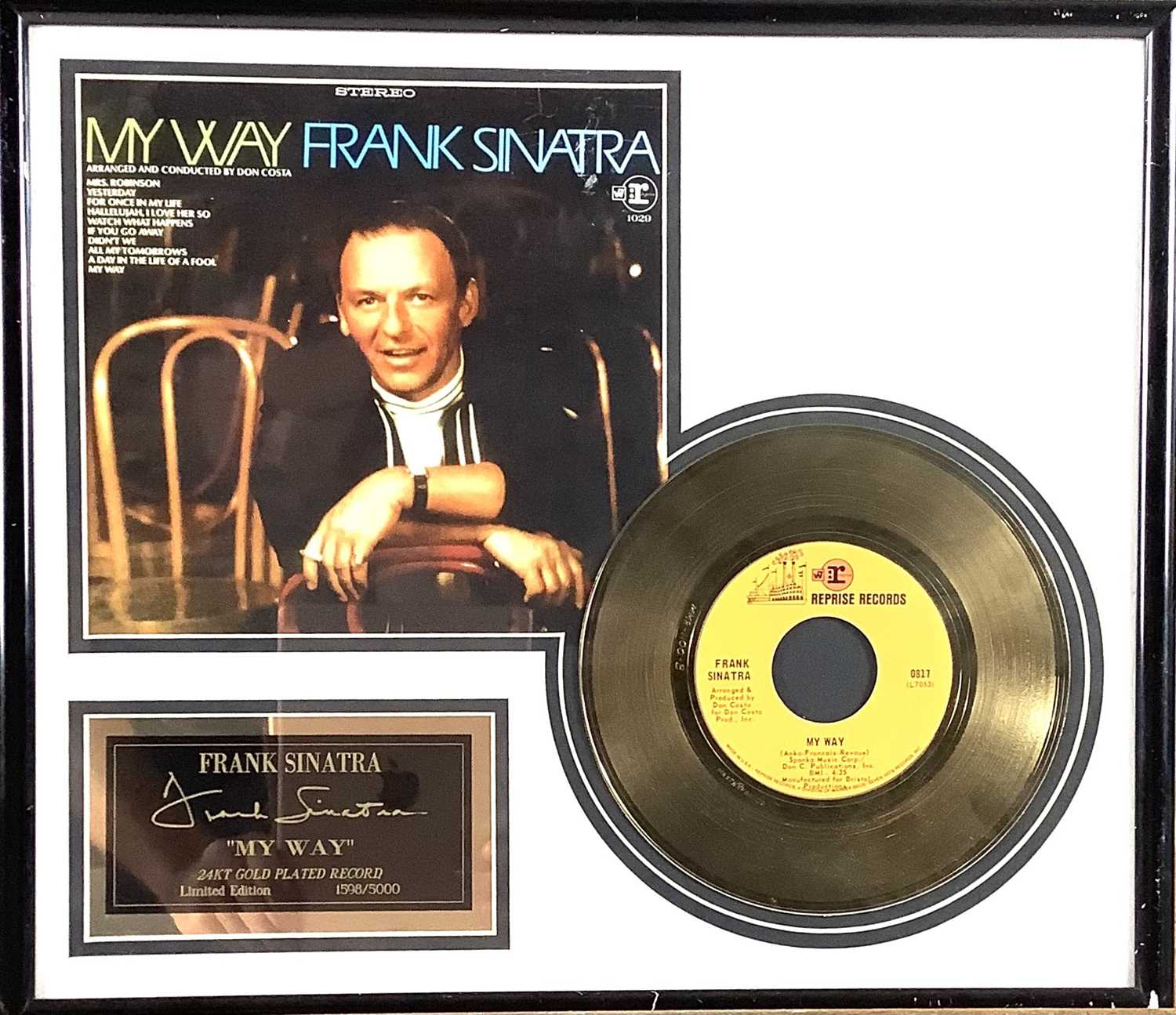 Lot 335 - Frank Sinatra Gold Disc.