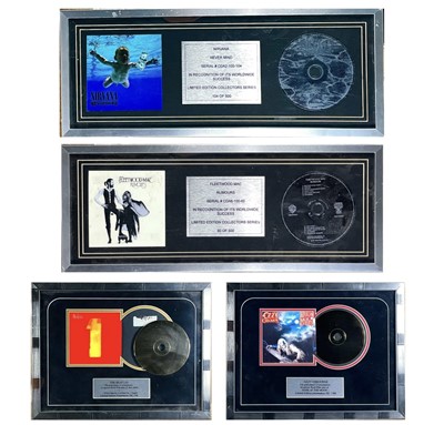 Lot 336 - Four limited edition framed CD's.