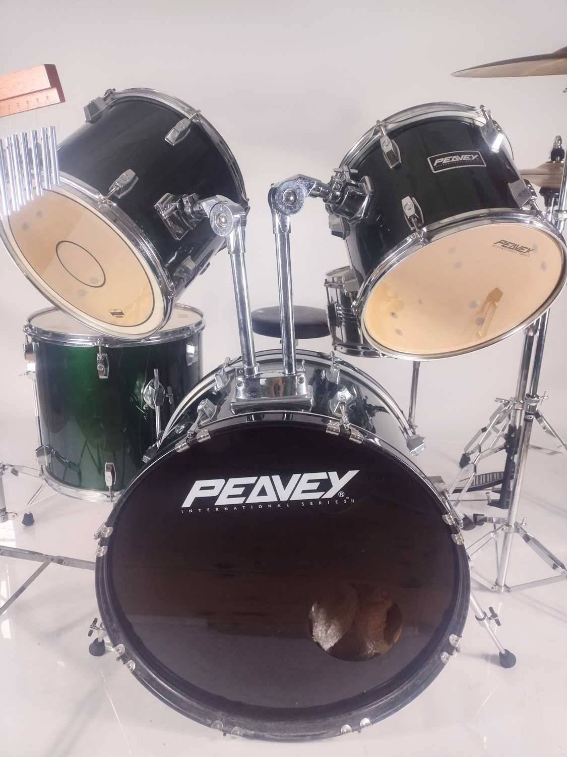 Lot 364 A Peavey International 'Series II' drum kit.