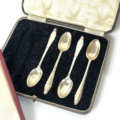 Lot 148 - A set of six silver 'silver hallmarks' teaspoons, 1972.