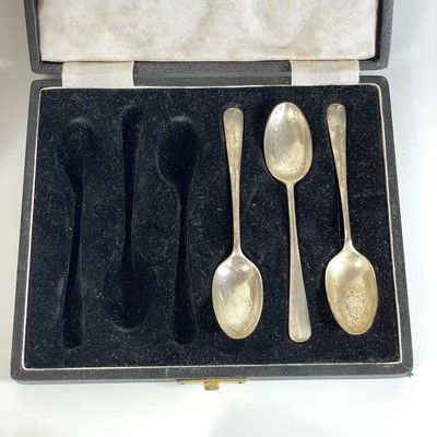 Lot 148 - A set of six silver 'silver hallmarks' teaspoons, 1972.