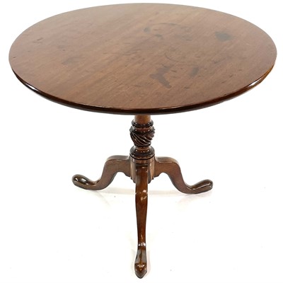 Lot 1874 - A George III mahogany tripod table.