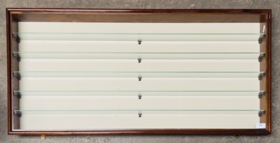 Lot 777 - Collector's Wall Display Cabinets (x3) - Ideal for Railway/Diecast Models.