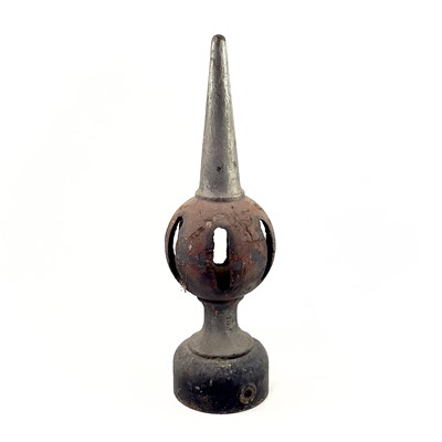 Lot 699 - G.W.R. Cast Iron Signal Finials (x3).