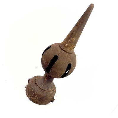 Lot 699 - G.W.R. Cast Iron Signal Finials (x3).