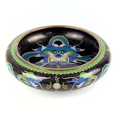Lot 72 - A Chinese cloisonne bronze bowl, Guangxu mark, late 19th century.