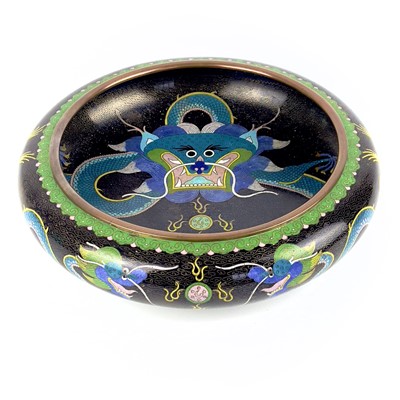 Lot 72 - A Chinese cloisonne bronze bowl, Guangxu mark, late 19th century.