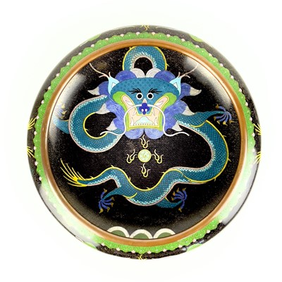 Lot 72 - A Chinese cloisonne bronze bowl, Guangxu mark, late 19th century.