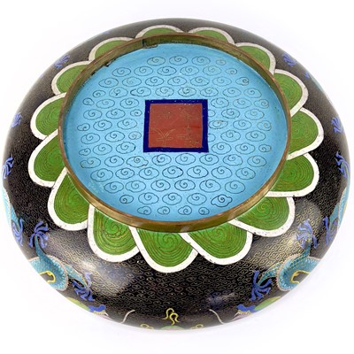 Lot 72 - A Chinese cloisonne bronze bowl, Guangxu mark, late 19th century.