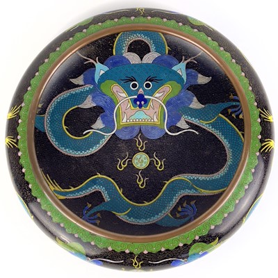 Lot 72 - A Chinese cloisonne bronze bowl, Guangxu mark, late 19th century.