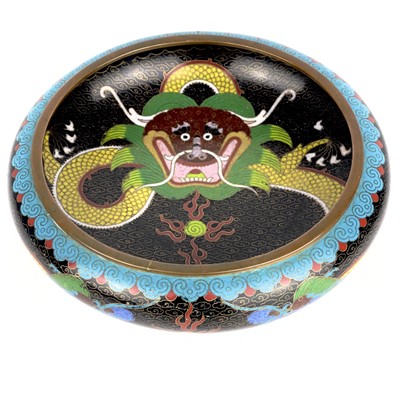 Lot 73 - A Chinese cloisonne bowl, late 19th century, Guangxu mark.