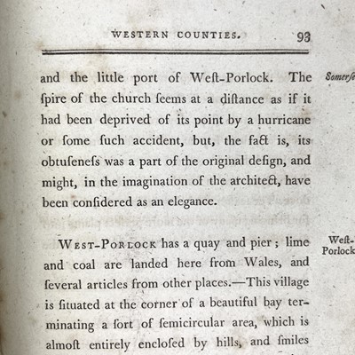 Lot 53 - WILLIAM GEORGE MATON. 'Observations....Western Counties of England,'