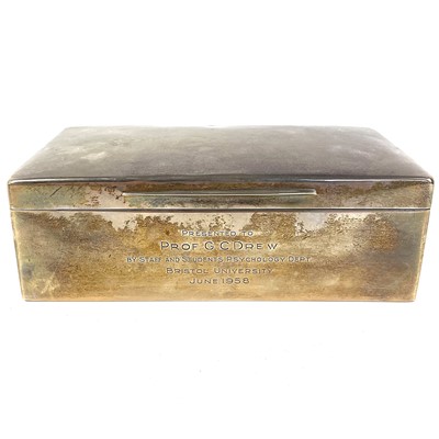 Lot 138 - A heavy Victorian silver cigarette box.