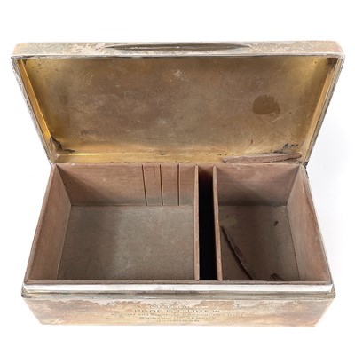 Lot 138 - A heavy Victorian silver cigarette box.