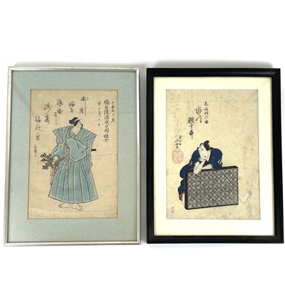 Lot 198 - Two Japanese woodblock prints.