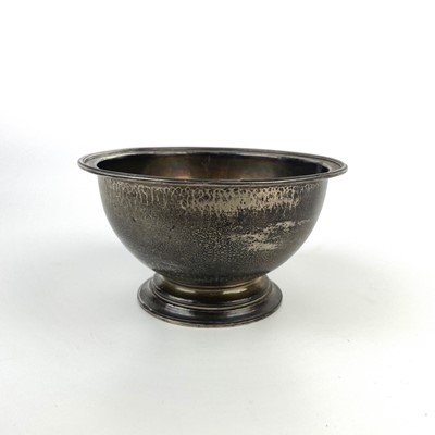 Lot 46 - A modern silver pedestal bowl.