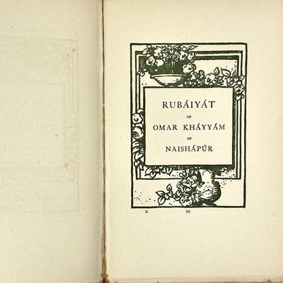 Lot 105 - Frank Brangwyn illustrations. 'Rubaiyat of Omar Khayyam,'