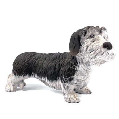 Lot 833 - Lawson C. RUDGE, model of a  wire haired dachshund.