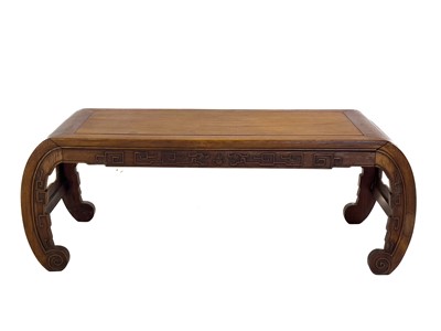 Lot 125 - A Chinese hardwood Kang table, 19th century.