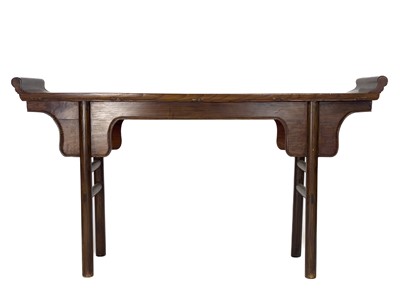 Lot 76 - A Chinese elm altar table, 19th century.